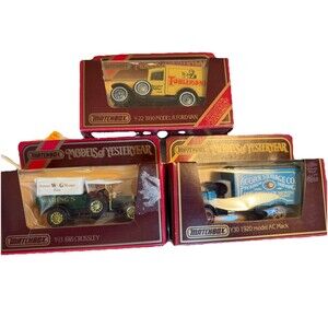 Lot of 3 Vintage Matchbox Models of Yesteryear Die-Cast Vehicles - Mint in Box